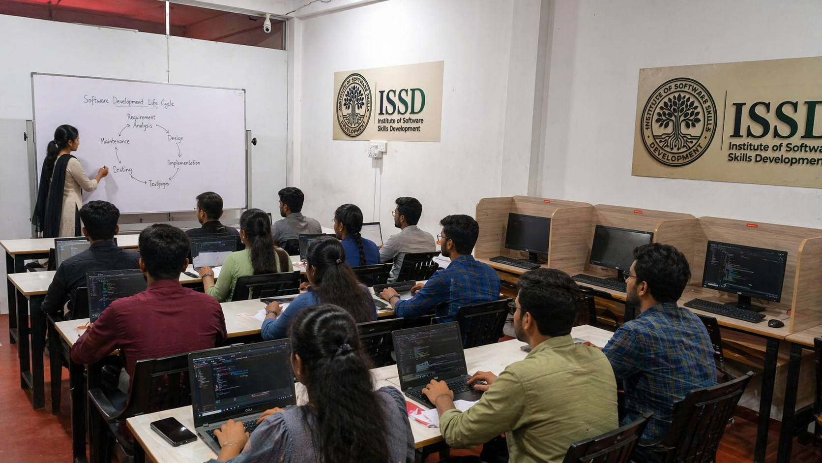 Modern computer lab environment at ISSD